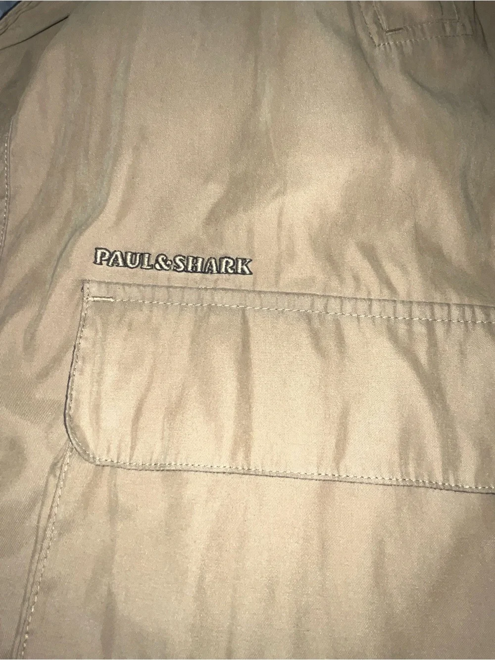 Men's Paul & Shark Reversible Navy/ Tan Windbreaker jacket